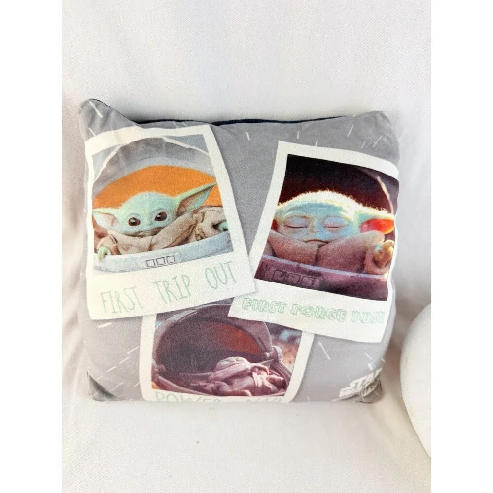 Star Wars Mandalorian Grogu Baby Yoda Throw Pillow Cushion 10”